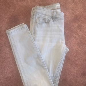 Banana Republic light wash skinny jeans